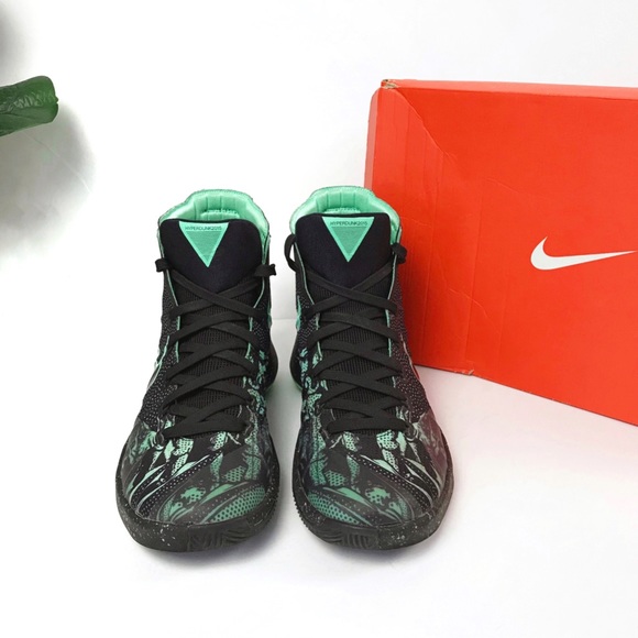 NIKE HYPERDUNK BLACK GREEN GLOW ANTHRACITE 7.5 - Picture 3 of 8